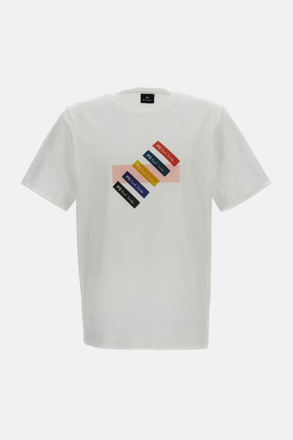 PAUL SMITH Short-Sleeve T-Shirt With Print - White