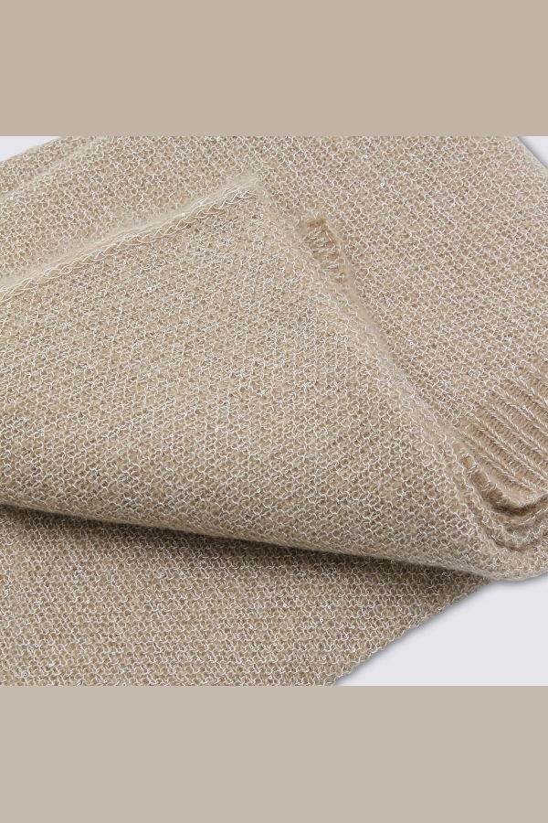 Fabiana Filippi Wool Blend Scarf - Beige