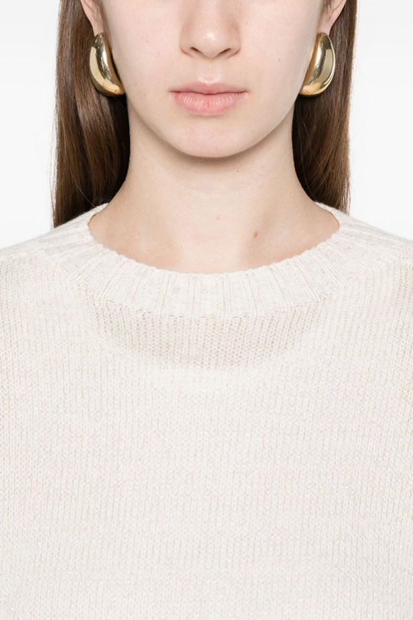Fabiana Filippi Wool Blend Sweater - Beige