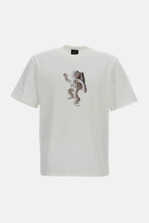 PAUL SMITH Short-Sleeve T-Shirt with Print - White