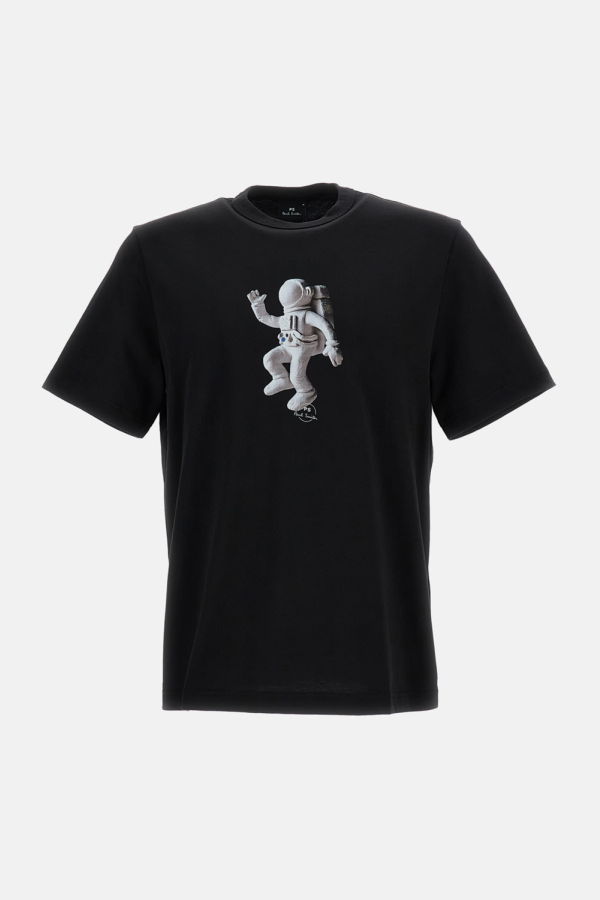 PAUL SMITH Short-Sleeve T-Shirt With Print Top - Black
