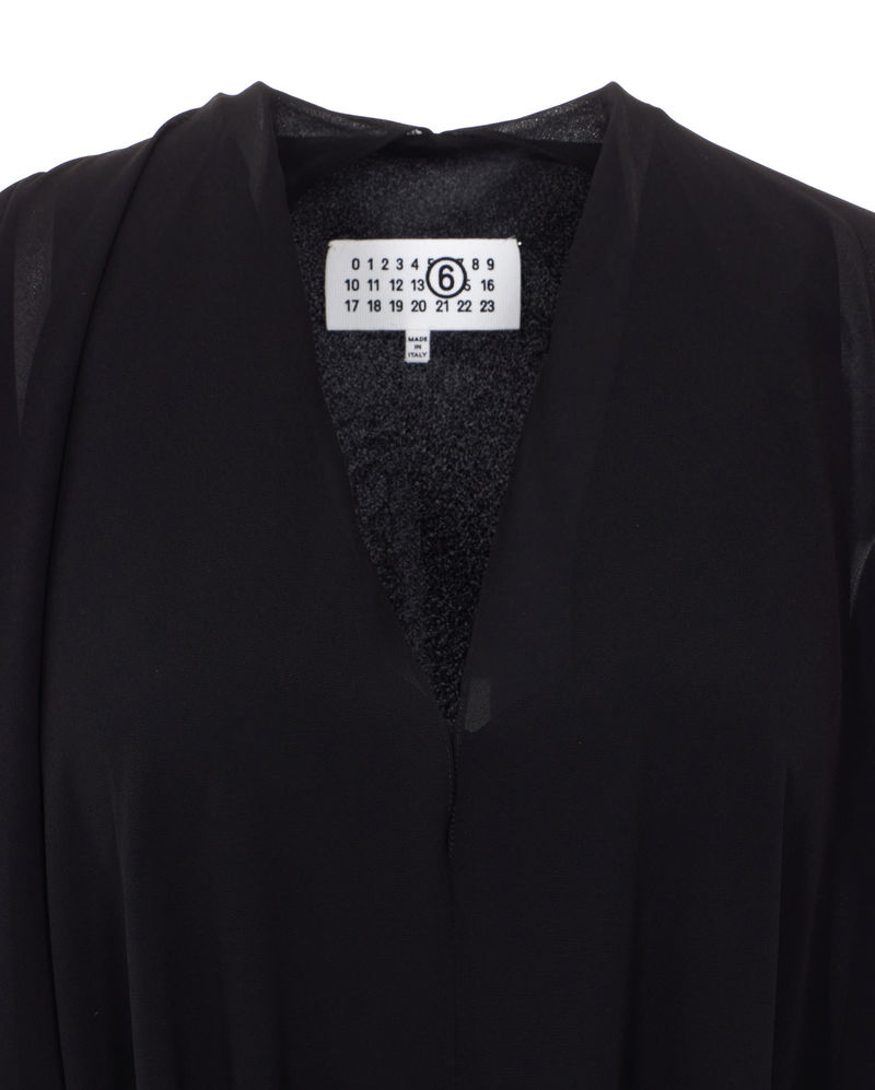 MM6 Maison Margiela Asymmetric Dress - Black