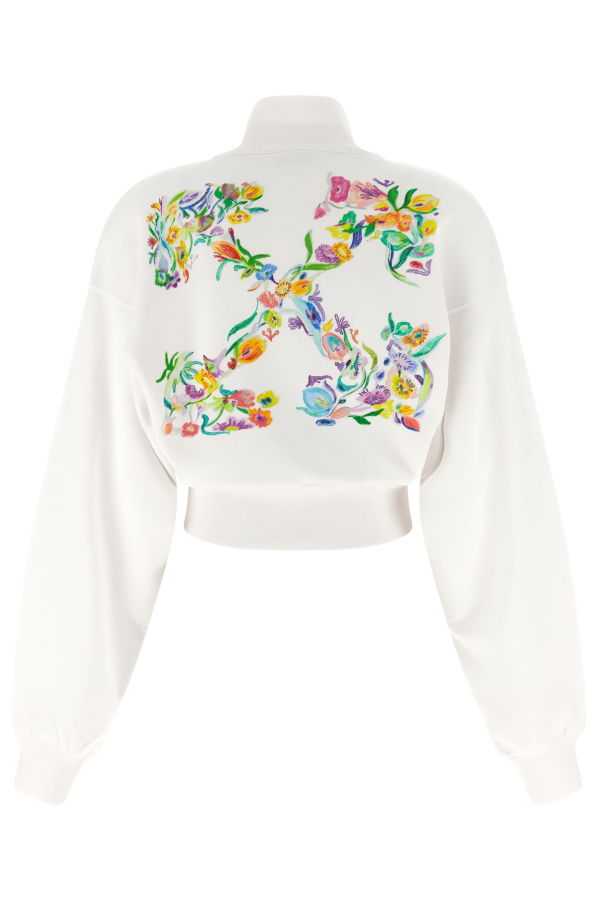 Off-White Arrow Glowing Flower Sweatshirt - White