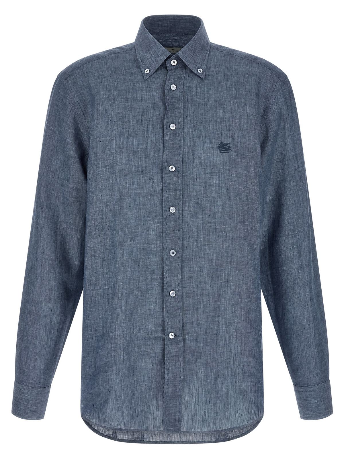 Etro Linen Shirt - Blue - Image 1 of 4
