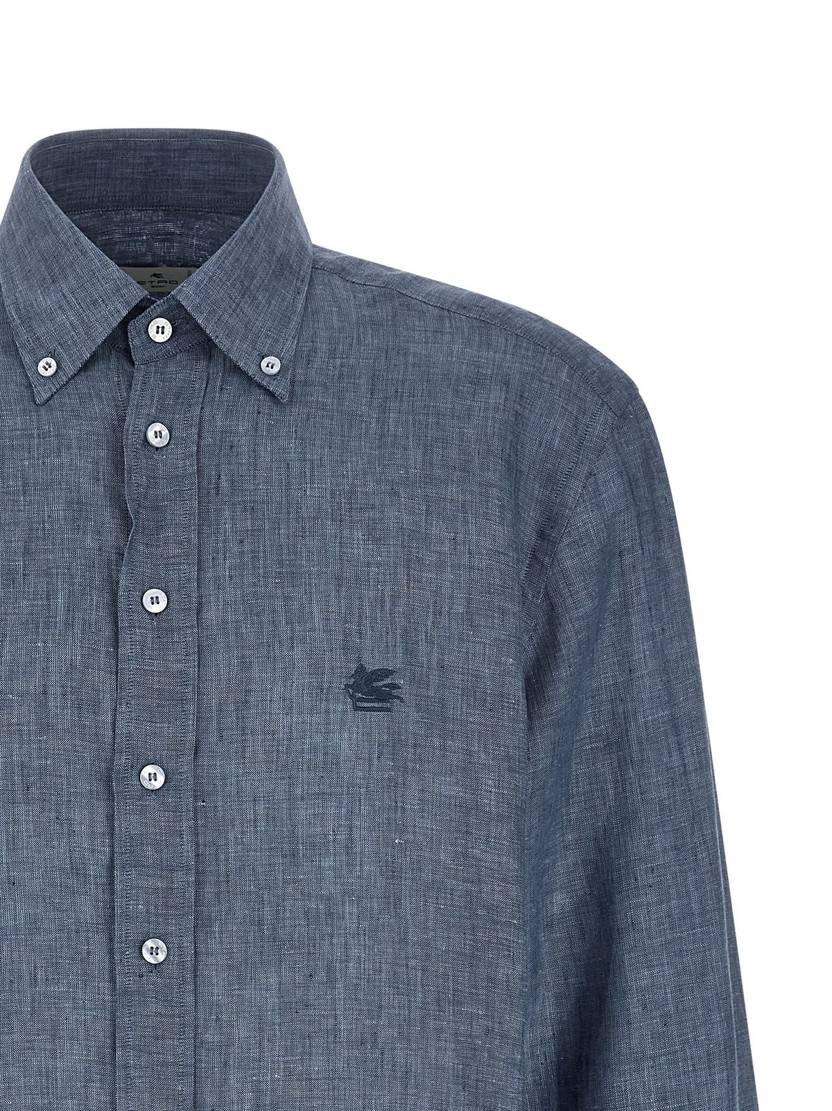 Etro Linen Shirt - Blue - Image 3 of 4