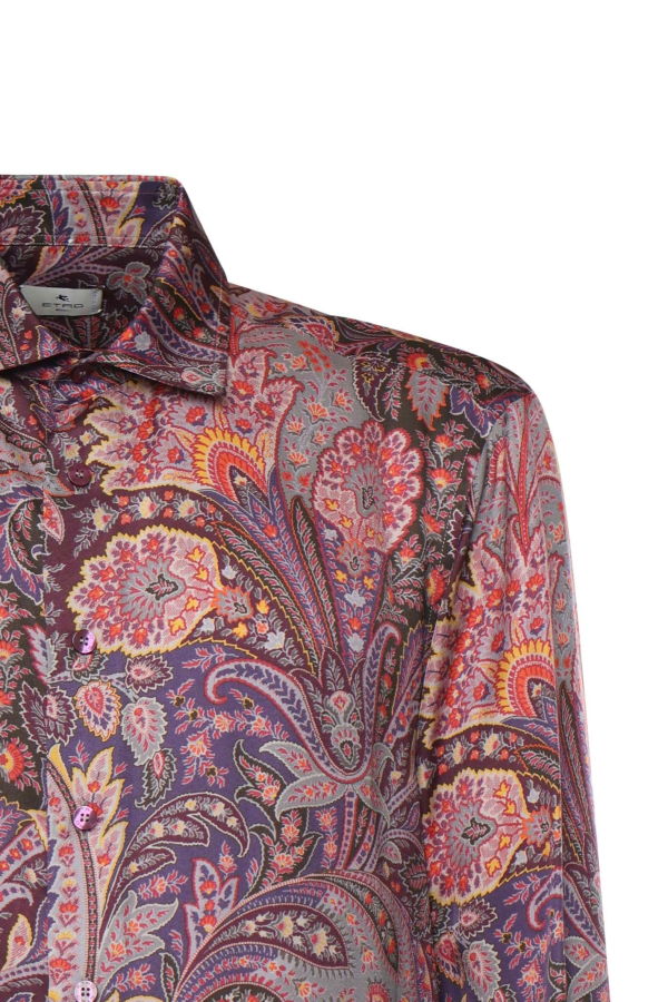 Etro Printed Viscose Shirt - Red