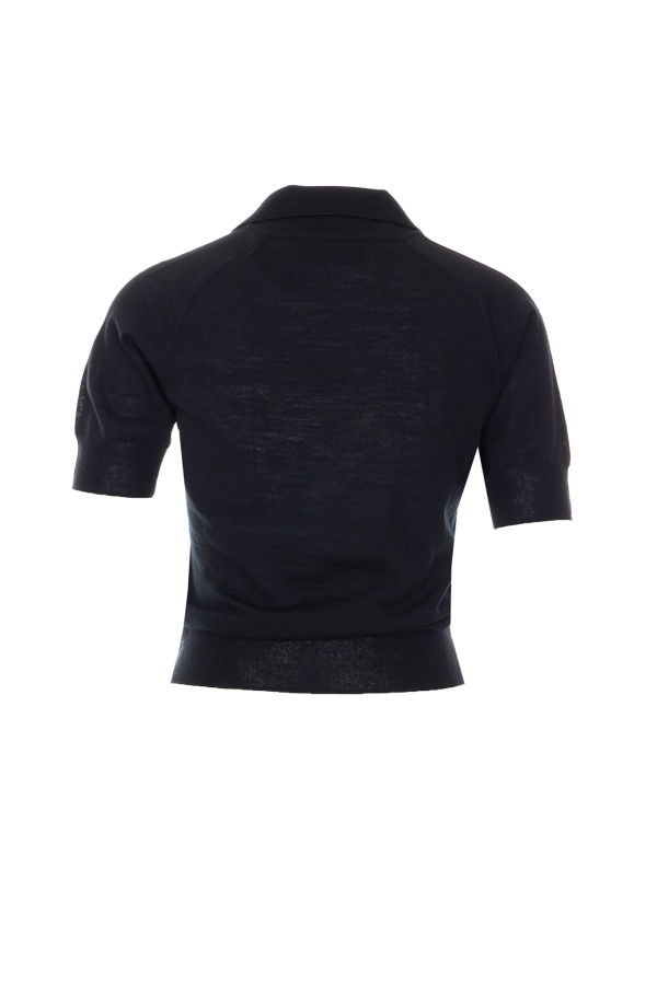 Ami Alexandre Mattiussi Ami De Coeur Short Sleeve Polo Shirt - Black