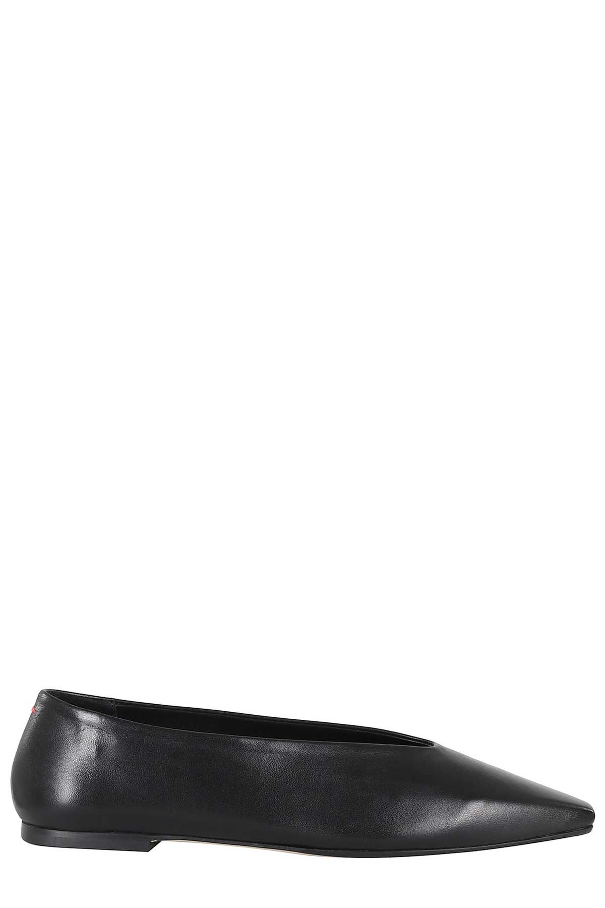 aeydē Betty Nappa Leather Flat Shoes - Black - Image 1 of 3