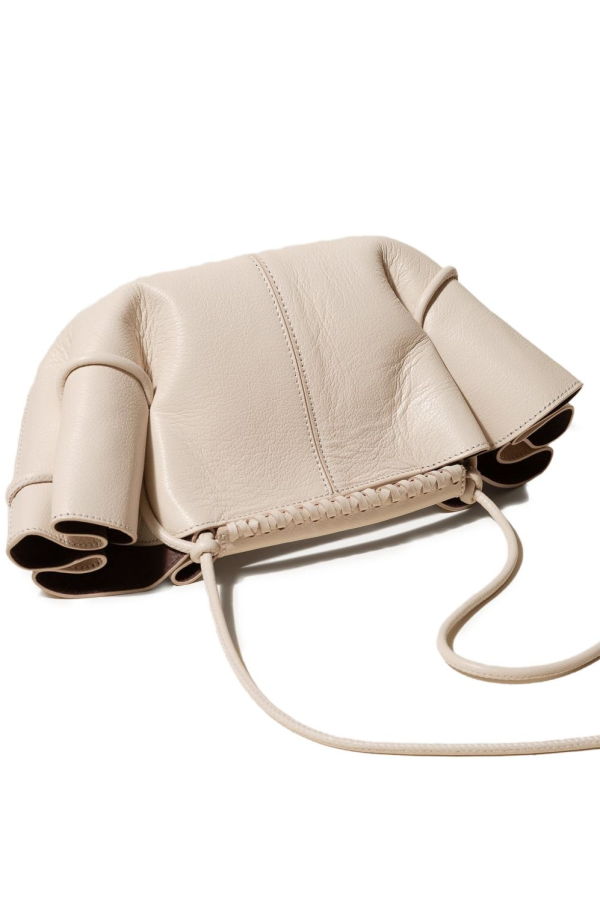 Hereu Arta Mini Leather Handbag Tote - Beige