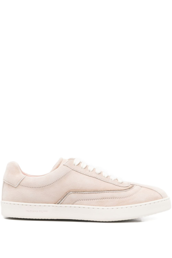 Fabiana Filippi Suede Leather Sneakers - Beige