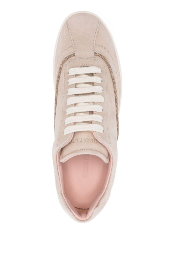 Fabiana Filippi Suede Leather Sneakers - Beige