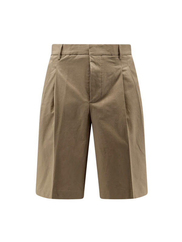 Ami Alexandre Mattiussi Virgin Wool Shorts - Beige Taupe