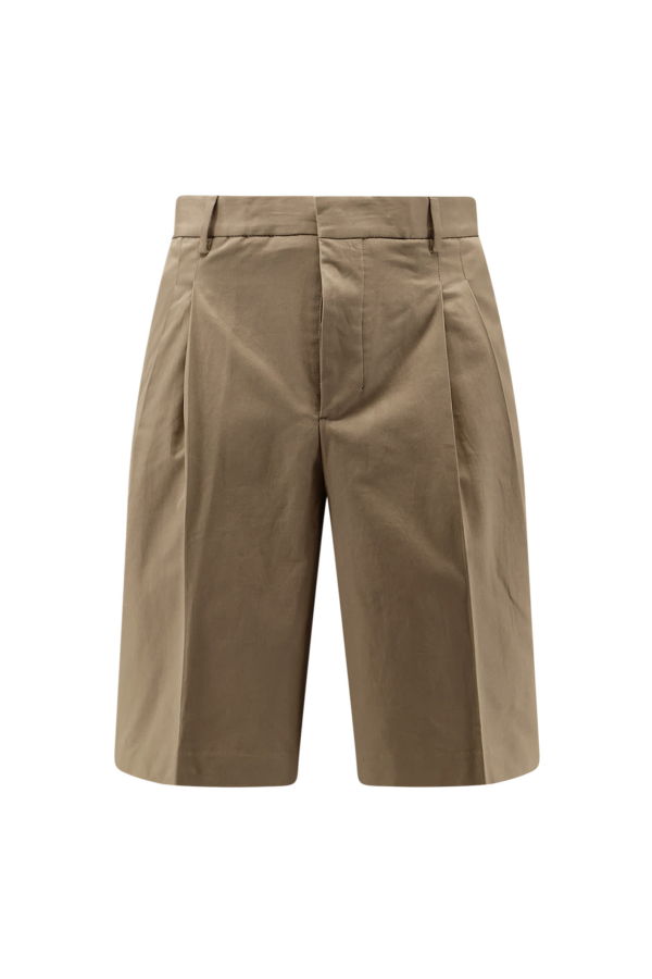 Ami Alexandre Mattiussi Virgin Wool Shorts - Beige Taupe