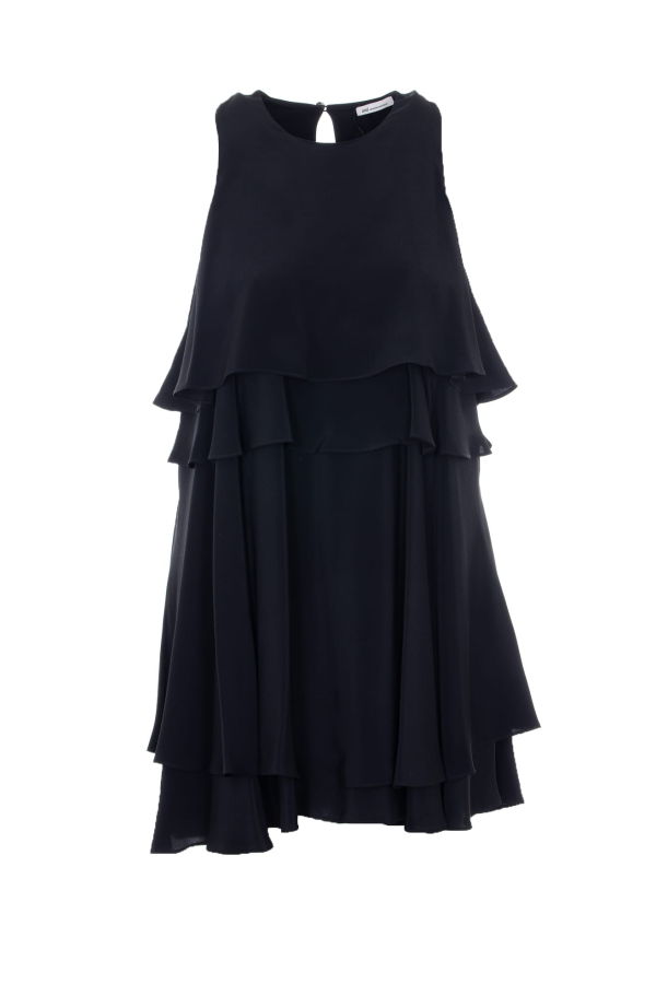 Ami Alexandre Mattiussi Mini Ruffles Dress - Black