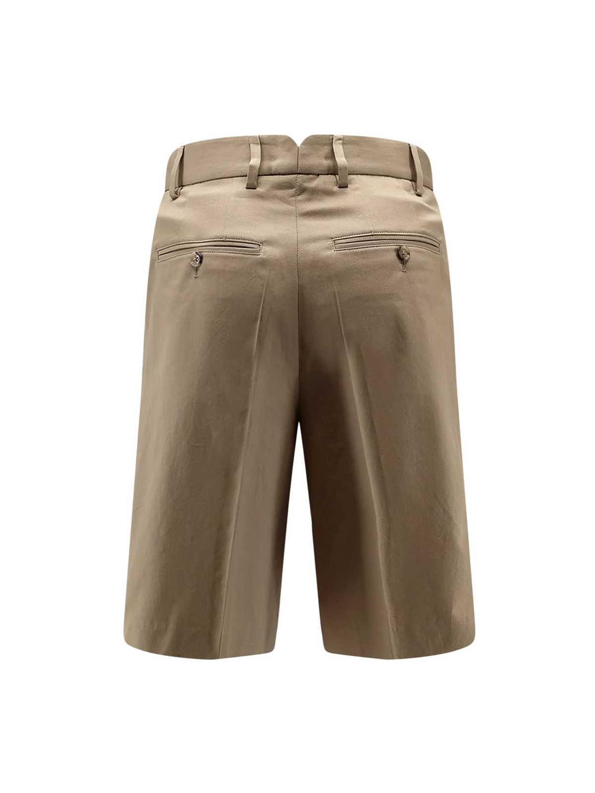 Ami Alexandre Mattiussi Virgin Wool Shorts - Beige Taupe - Image 2 of 3