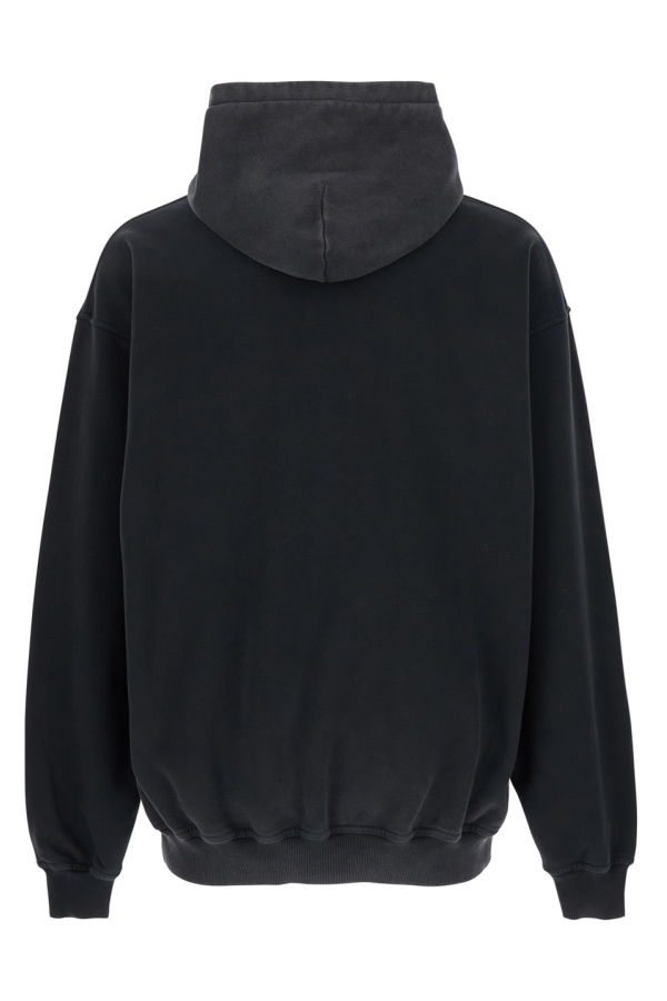 Represent Black Hoodie With Fixed Hood and Maxi Print on the Front - Black