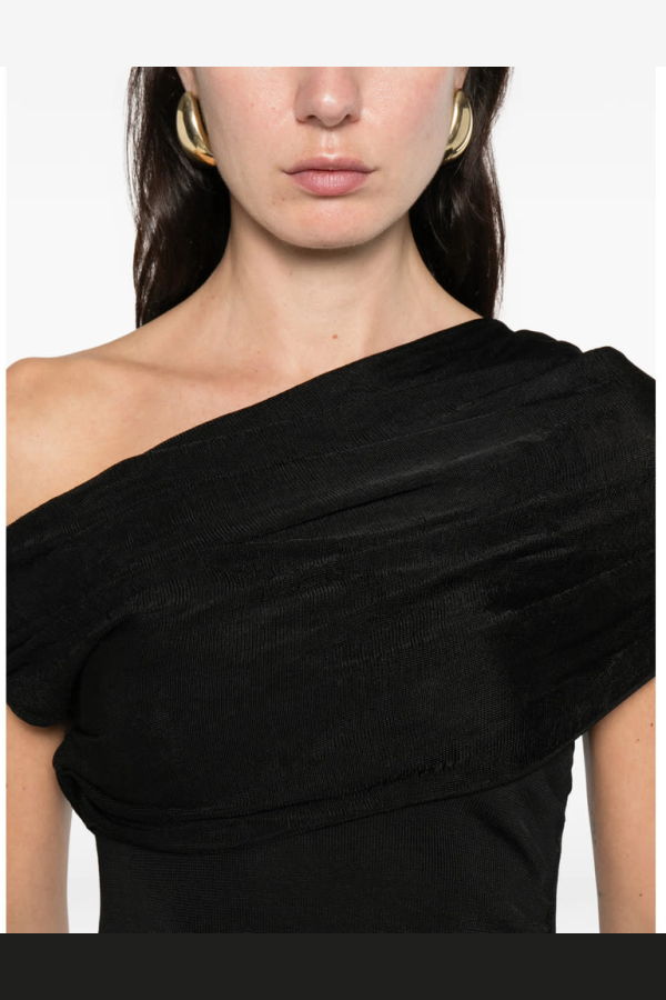 Self-Portrait Midi Dress - Black