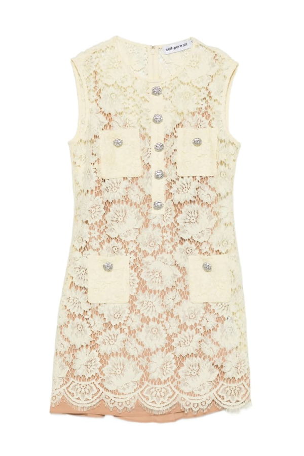 Self-Portrait Dress - Yellow