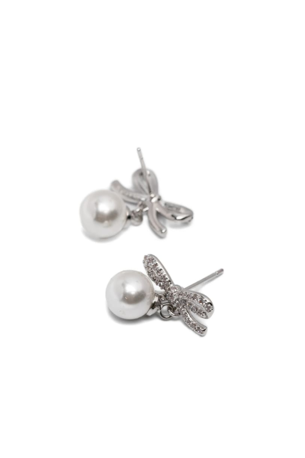 Self-Portrait Jewellery Earrings - Silver/White