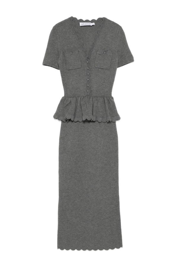 Self-Portrait Dress - Gray