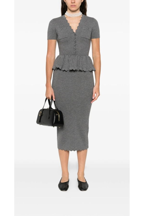 Self-Portrait Dress - Gray