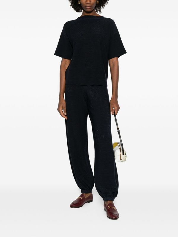 Fabiana Filippi Wool And Cotton Trousers - Blue