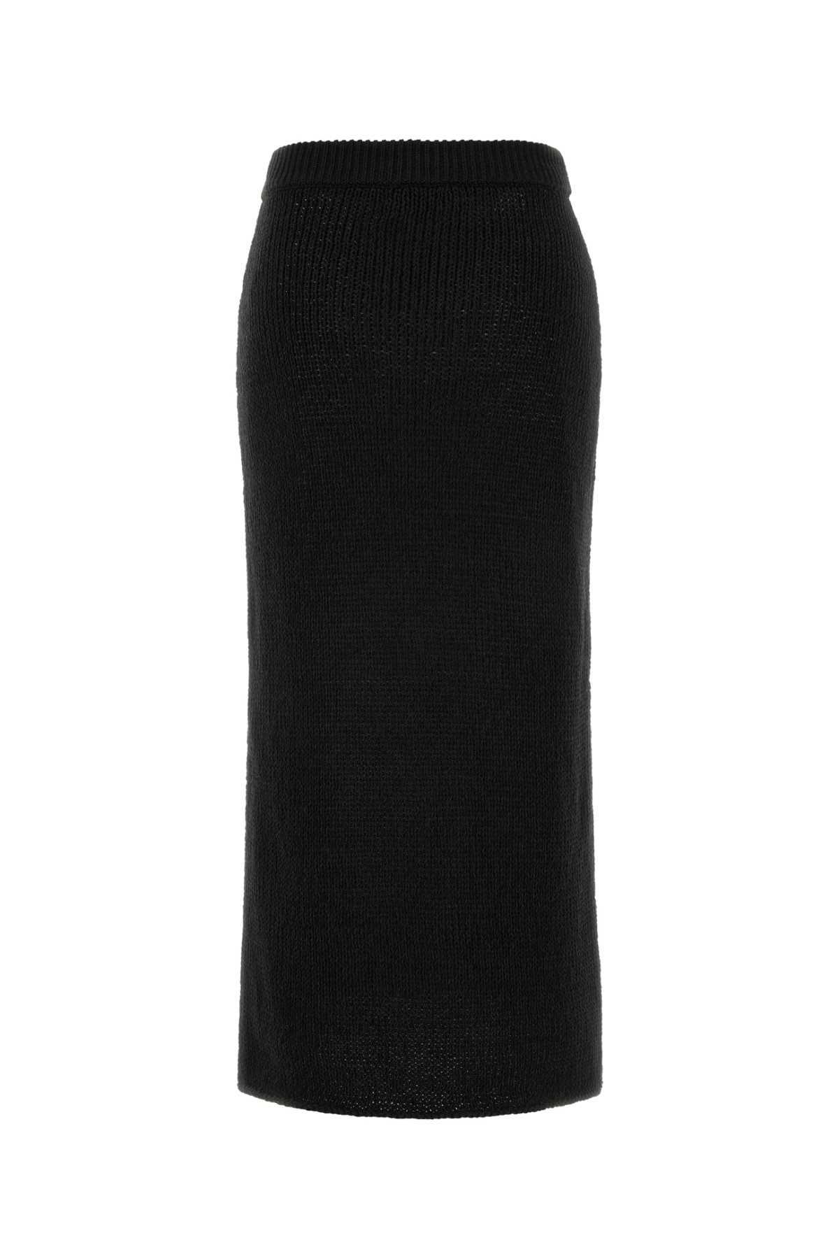 Alanui Slate Knit Island Memories Skirt - Black - Image 2 of 2