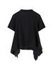 sacai Asymmetric T-Shirt - Black - Thumbnail 2