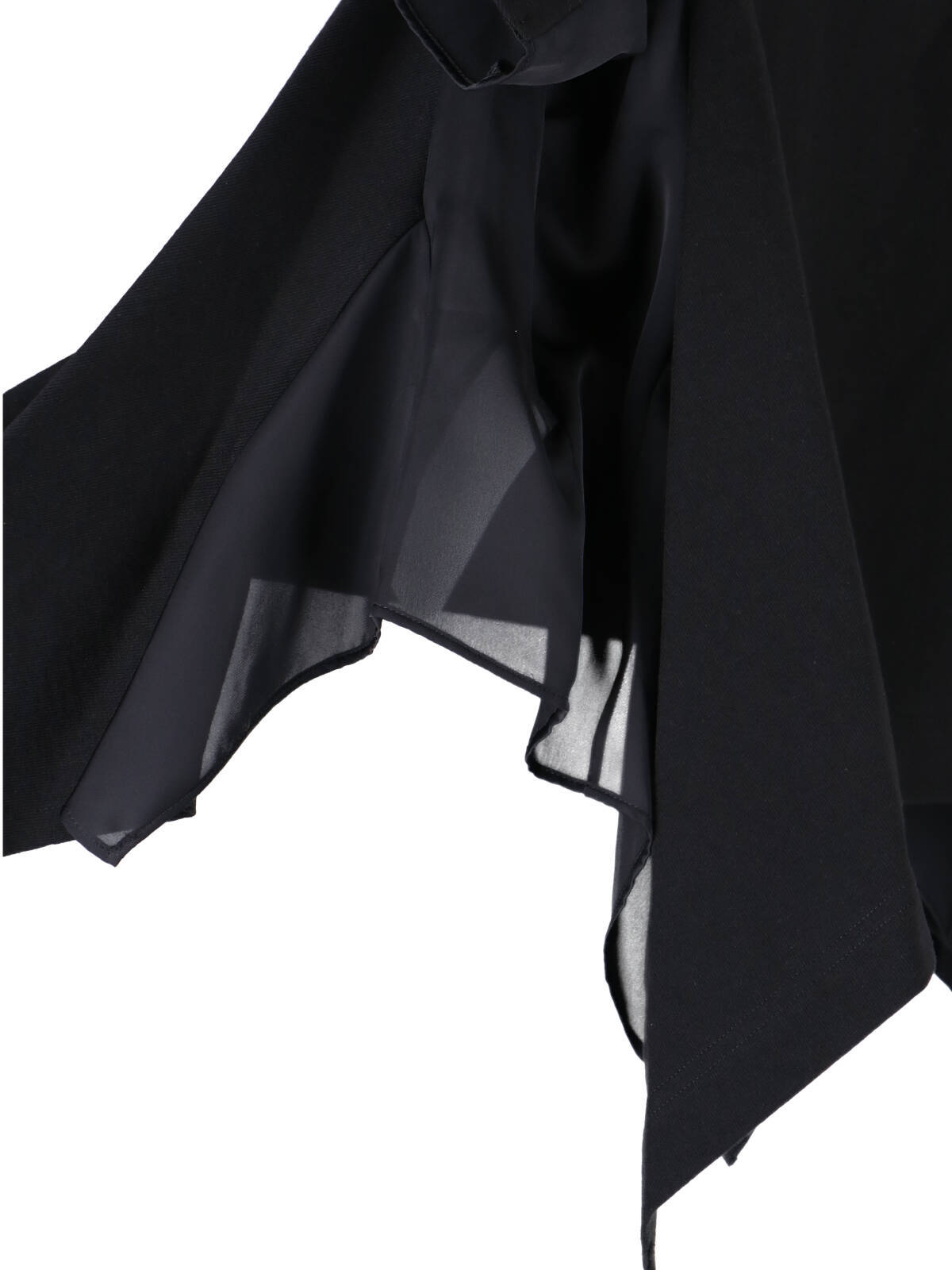 sacai Asymmetric T-Shirt - Black - Image 3 of 3