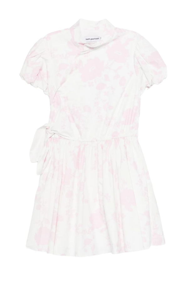 Self-Portrait Dress - White/Pink