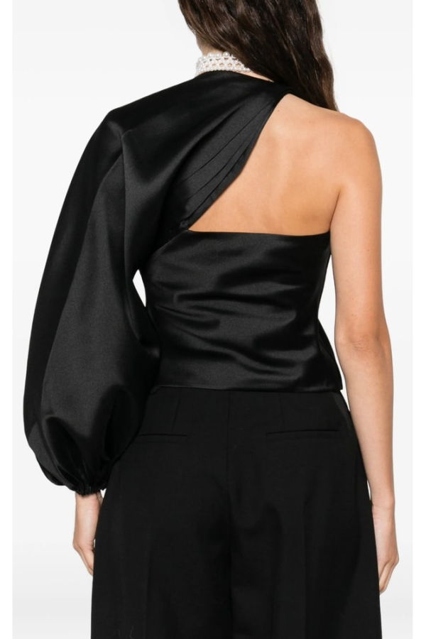 Self-Portrait Blouse - Black