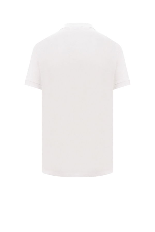Ami Alexandre Mattiussi Cotton Polo Shirt with Iconic Embroidery - White