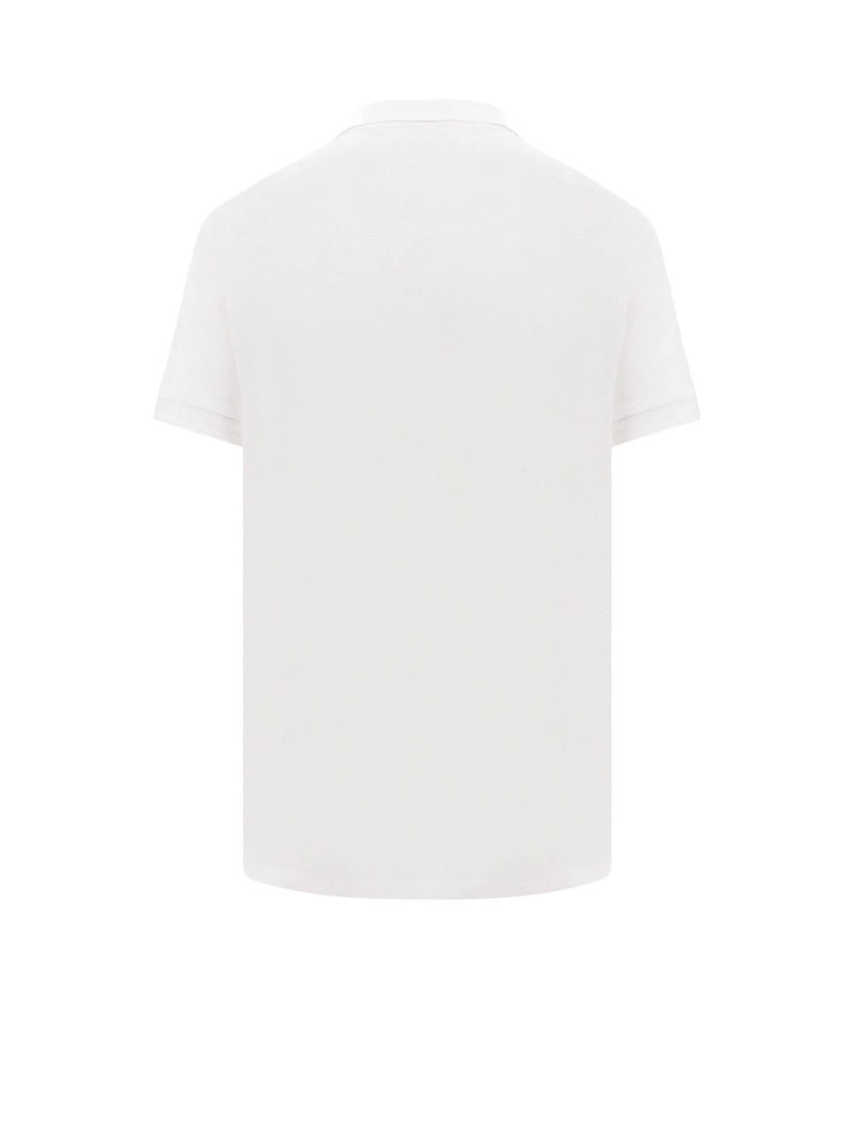 Ami Alexandre Mattiussi Cotton Polo Shirt with Iconic Embroidery - White - Image 2 of 3
