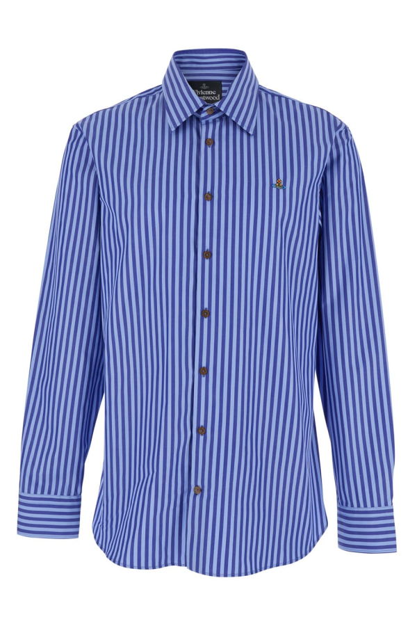Vivienne Westwood Long-Sleeve Striped Shirt - Blue
