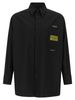 MM6 Maison Margiela Jacquard Label Shirt - Black - Thumbnail 1