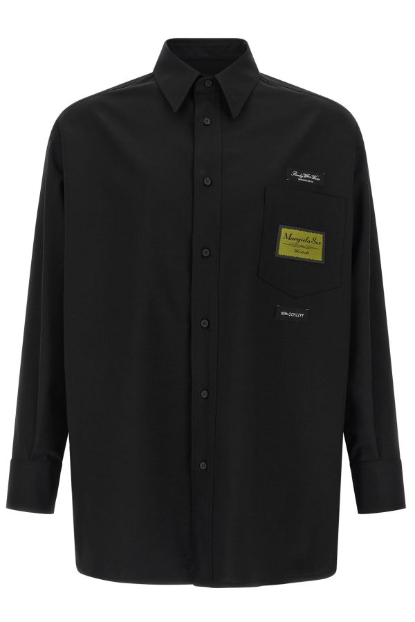 MM6 Maison Margiela Jacquard Label Shirt - Black