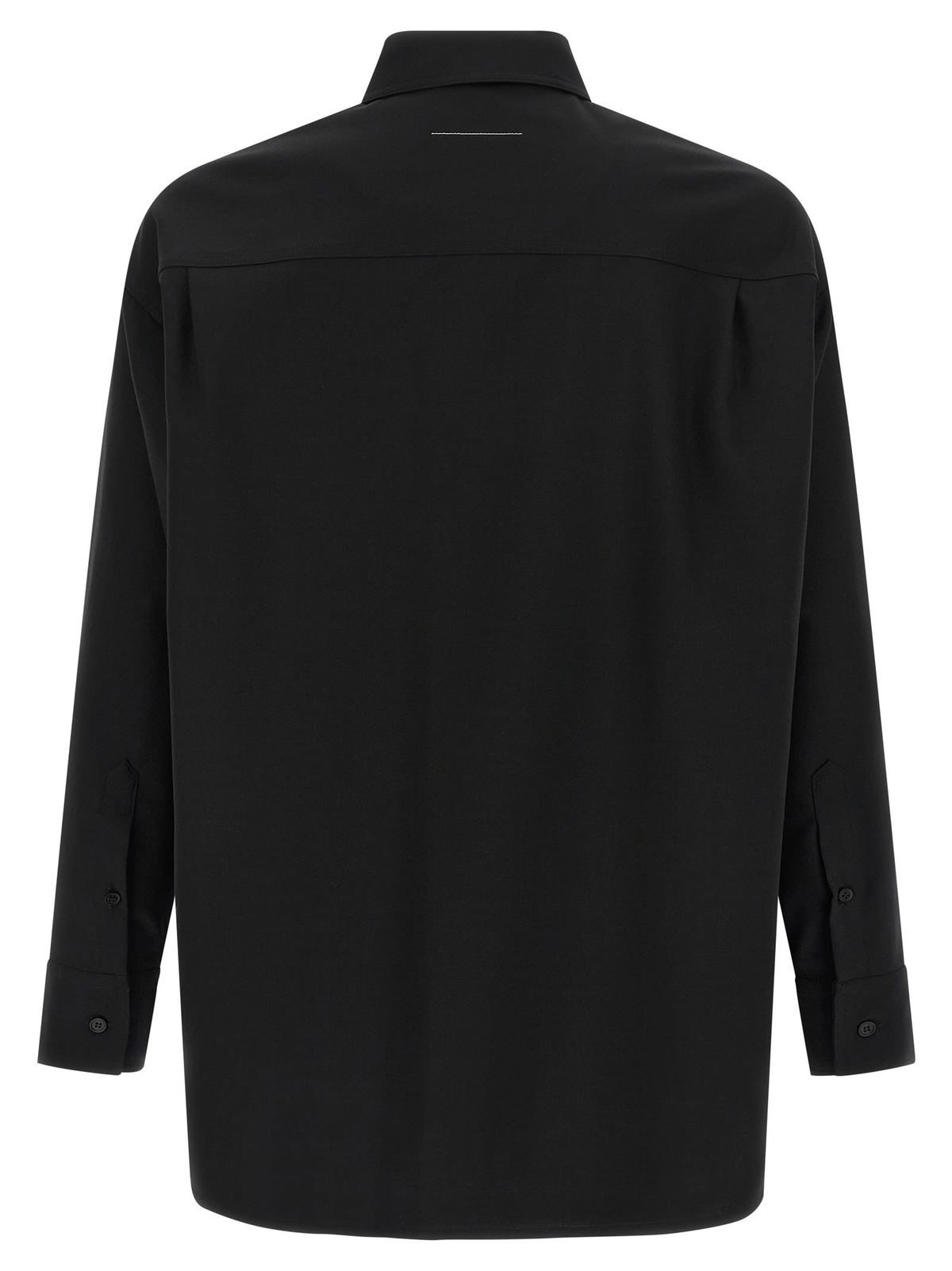 MM6 Maison Margiela Jacquard Label Shirt - Black - Image 2 of 5