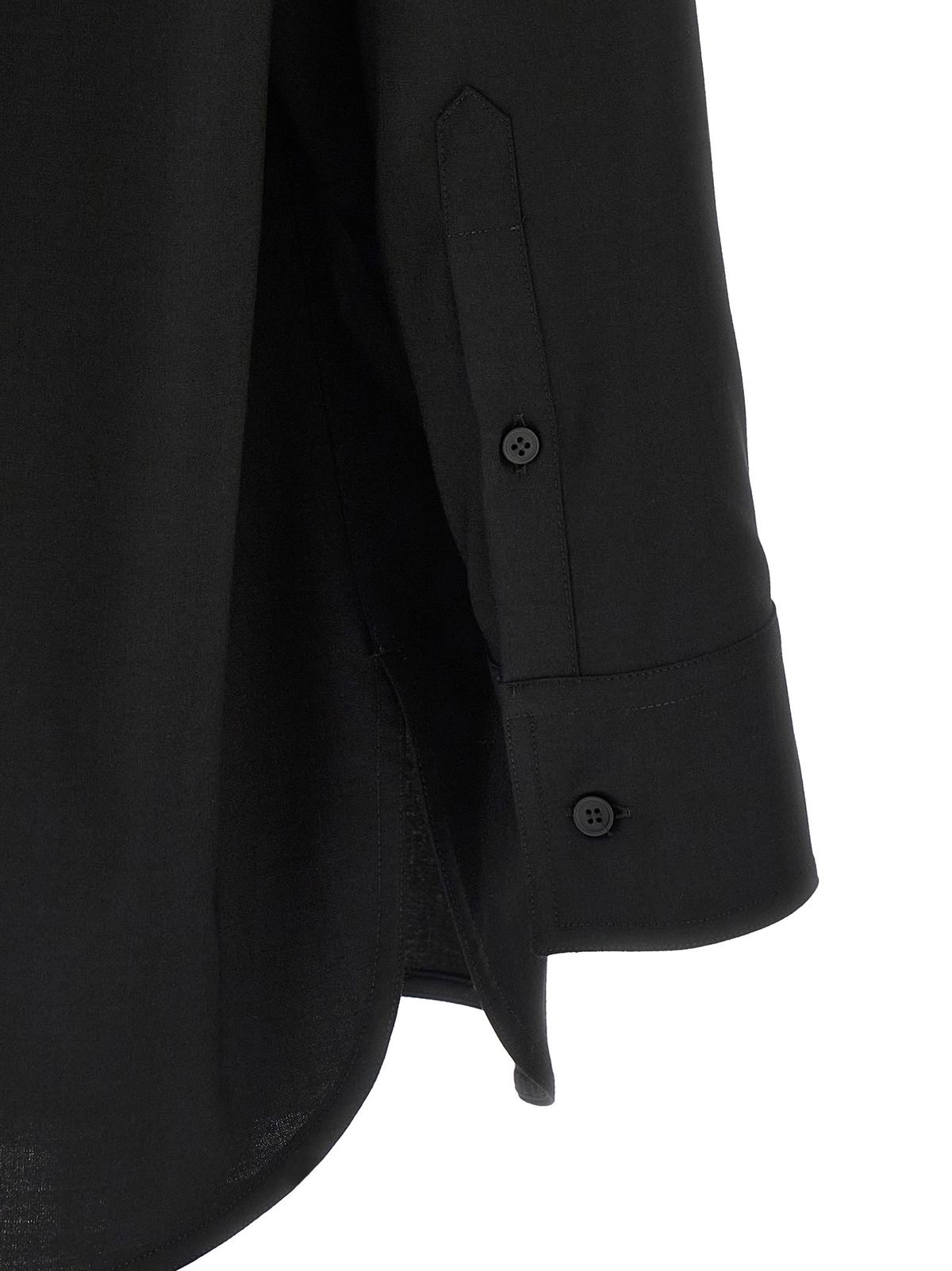 MM6 Maison Margiela Jacquard Label Shirt - Black - Image 4 of 5