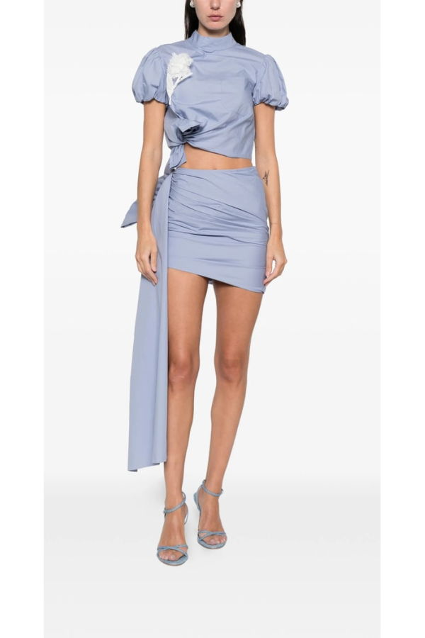 Self-Portrait Skirt - Blue