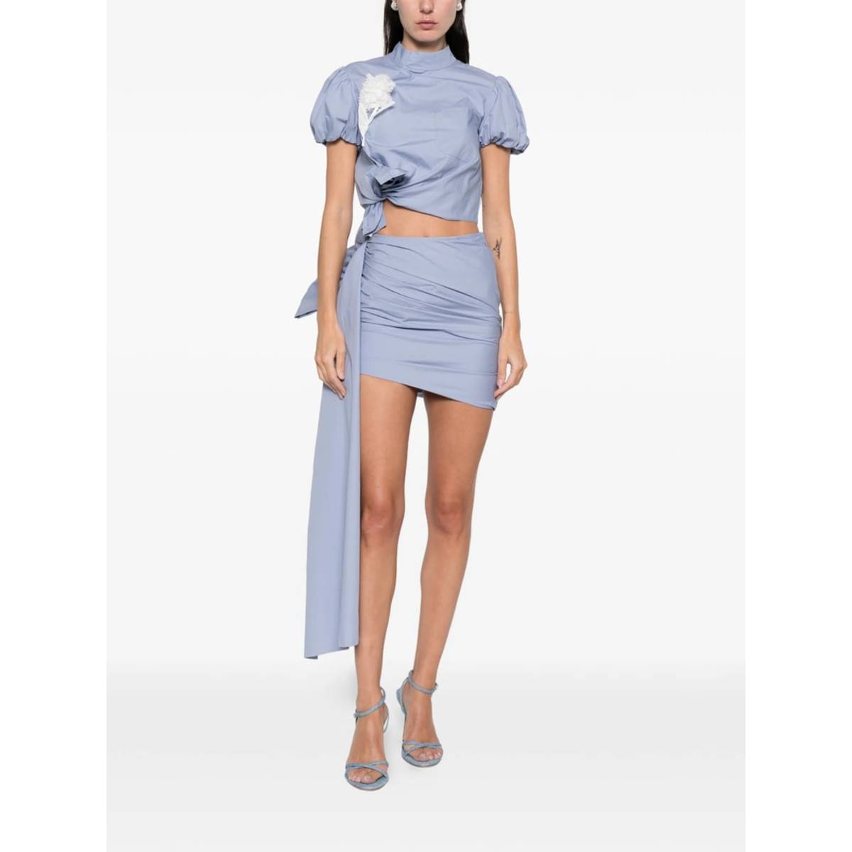 Self-Portrait Skirt - Blue - Image 2 of 5