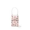 Self-Portrait Floral Crystal Appliqué Bow Bag - Pink - Thumbnail 1