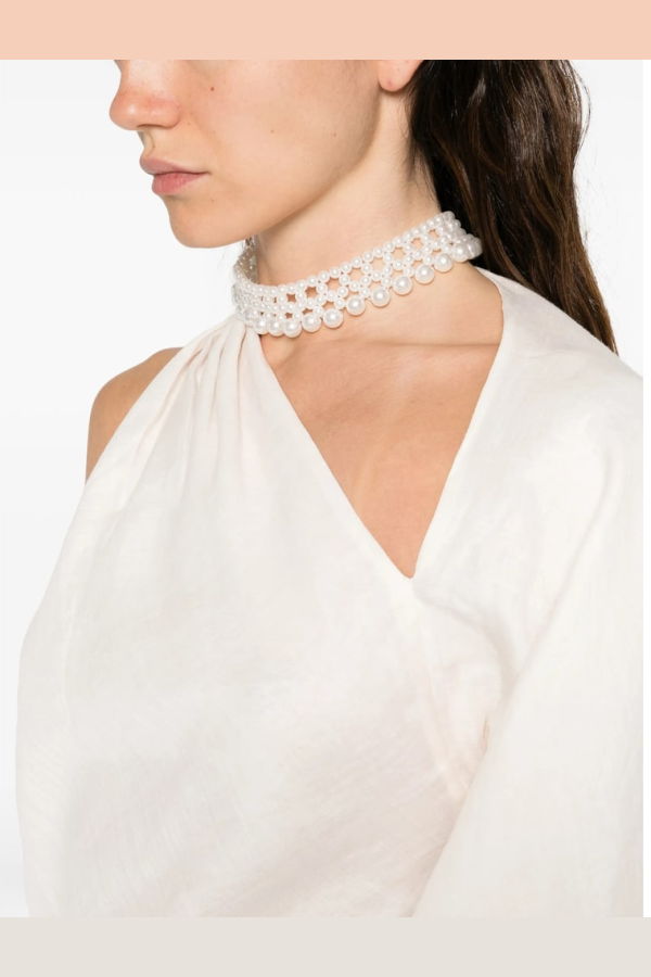 Self-Portrait Top Blouse - Neutrals