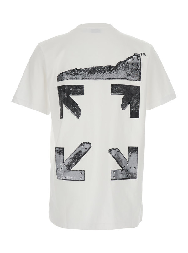 Off-White Crew Neck T-Shirt - White
