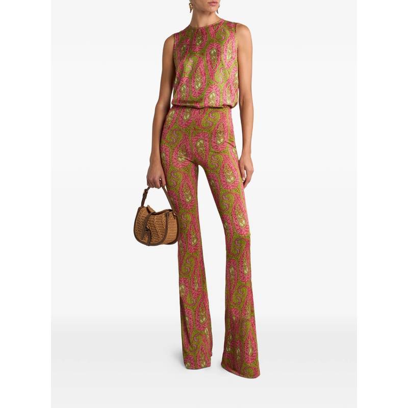 Etro Top Tank Top - Pink/Green