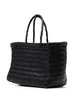 Dragon Diffusion Triple Jump Small Woven Leather Tote - Black - Thumbnail 2