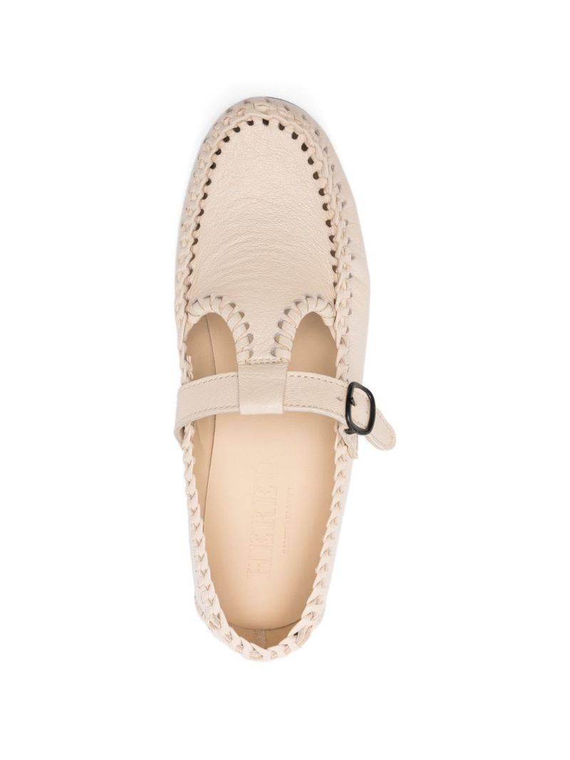 Hereu Alcover Leather Loafers - Beige