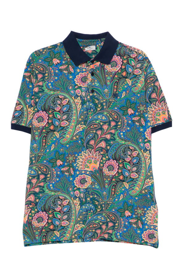 Etro Sweater Polo Shirt - Blue