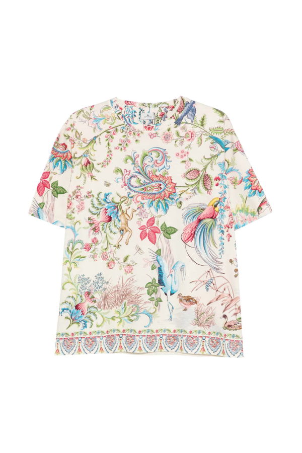 Etro T-shirt Top - Neutrals