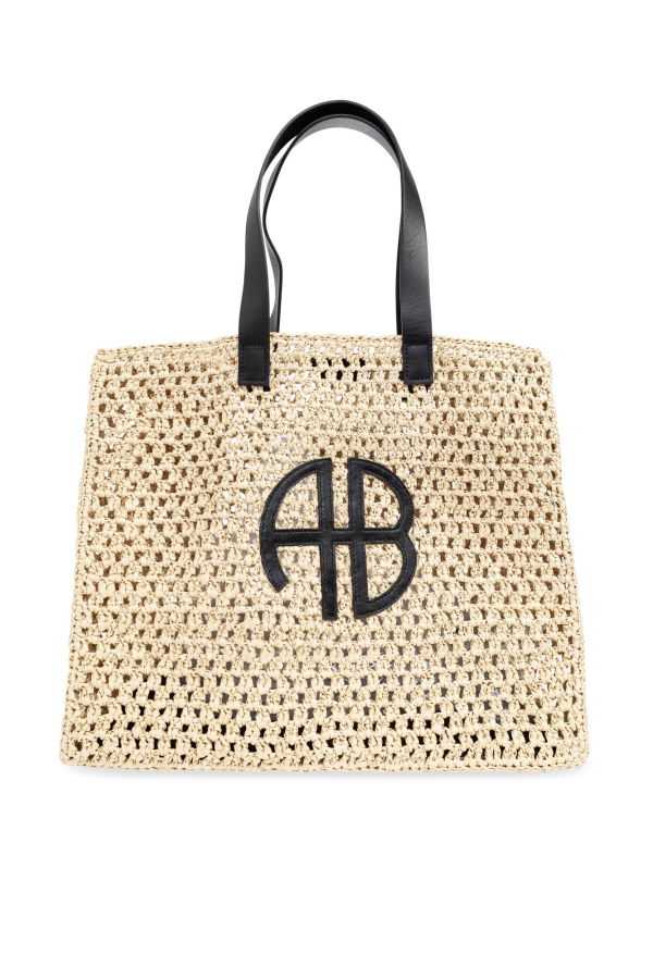 Anine Bing Palermo Shopper Bag Tote - Neutrals/Black