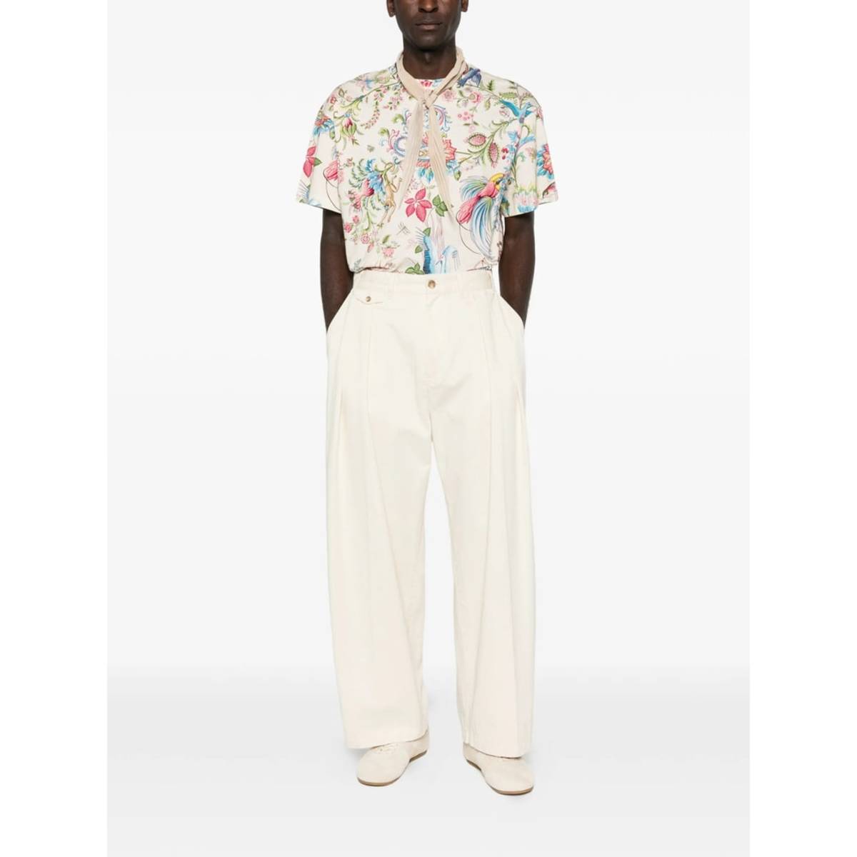 Etro T-shirt Top - Neutrals - Image 2 of 5